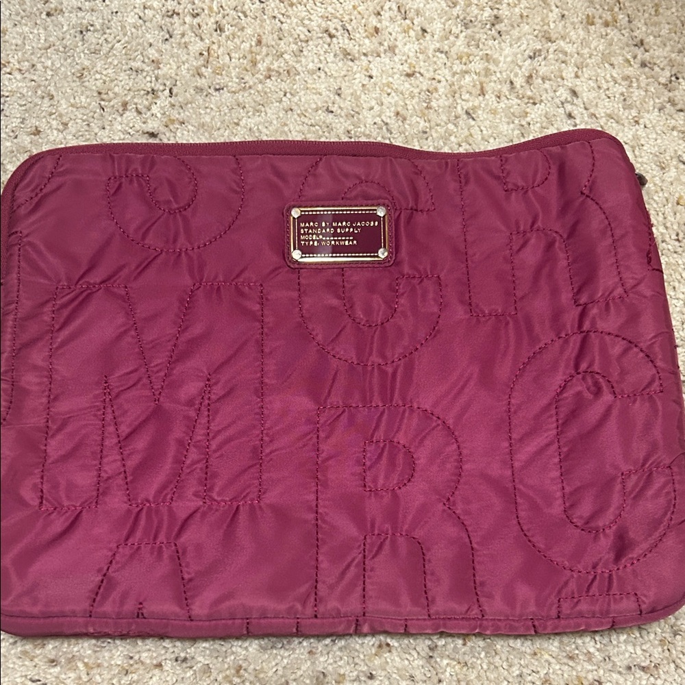 Marc by Marc Jacobs Quilted Laptop Sleeve - Berry Plum